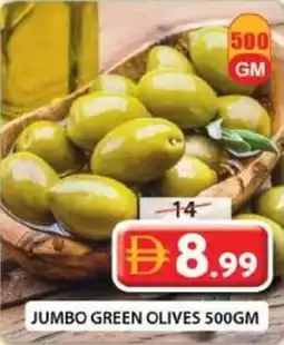 Grand Mall Sharjah Jumbo green olives offer