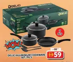 Grand Mall Sharjah Delici aluminium cookware set 7pcs offer