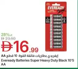 Emirates Co-op Eveready Batteries Super Heavy Duty Black 10'S AA offer