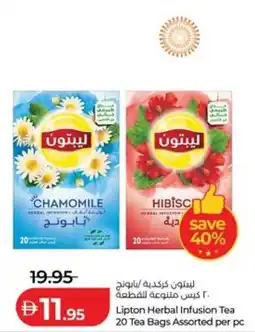 Lulu Hypermarket Lipton Herbal Infusion Tea 20 Tea Bags Assorted offer