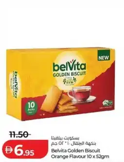 Lulu Hypermarket Belvita Golden Biscuit Orange Flavour offer