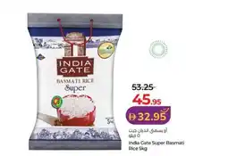Lulu Hypermarket India Gate Super Basmati Rice offer