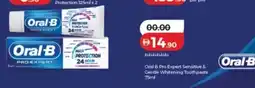 Lulu Hypermarket Oral B Pro Expert Sensitive & Gentle Whitening Toothpaste offer