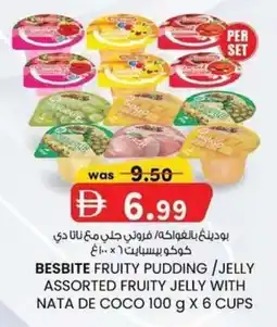 KM Trading Besbite fruity pudding/jelly assorted fruity jelly with nata de coco offer