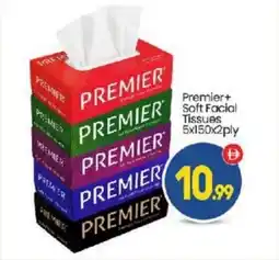 Bigmart Premier+ Soft Facial Tissues 5x150x2ply offer