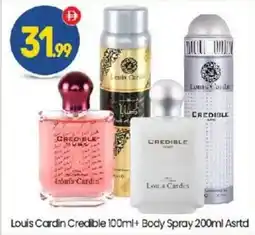 Bigmart Louis Cardin Credible + Body Spray offer