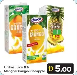 Amber Unikai Juice Mango/Orange/Pineapple offer