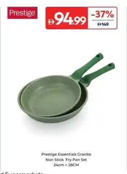 Carrefour Prestige Essentials Granite Non Stick Fry Pan Set offer