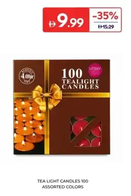Carrefour Tea light candles 100 colors offer