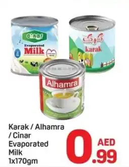 Day To Day Karak/Alhamra /Cinar Evaporated Milk offer