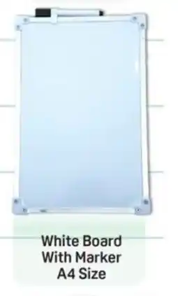 Day To Day White Board With Marker A4 Size offer