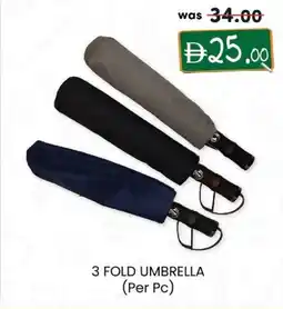KM Trading 3 fold umbrella offer