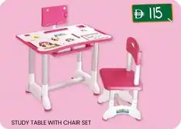 KM Trading Study table with chair set offer