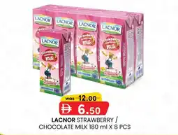 KM Trading Lacnor strawberry / chocolate milk offer