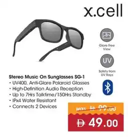Nesto Stereo Music On Sunglasses SG-1 offer
