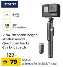 Nesto SSX201 Wireless Selfie Stick Tripod offer
