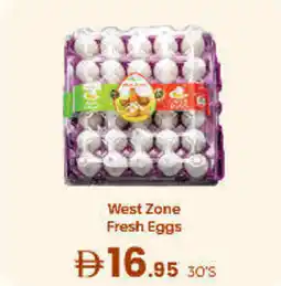 West Zone Supermarket West Zone Fresh Eggs offer