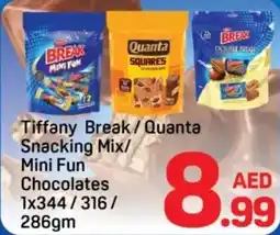 Day To Day Tiffany Break/Quanta Snacking Mix/ Mini Fun Chocolates offer