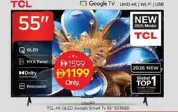 Nesto TCL 4K QLED Google Smart Tv 55" 55T69D offer