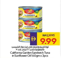 Abu Dhabi Coop California garden sandwich tuna in sunflower oil offer