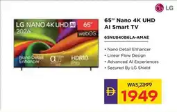 Abu Dhabi Coop Nano 4K UHD Al Smart TV 65NU840B6LA-AMAE offer