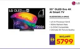 Abu Dhabi Coop OLED Evo 4K Al Smart TV OLED55C66LA-AMAG offer