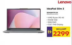 Abu Dhabi Coop Lenovo IdeaPad Slim 3 82XQ017CAX offer