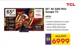 Abu Dhabi Coop TCL 4K SQD-Mini Google TV 65C8L offer