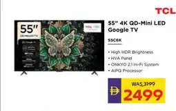 Abu Dhabi Coop TCL 4K QD-Mini LED Google TV 55C6K offer