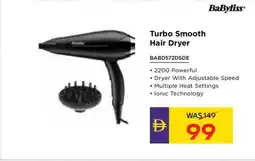 Abu Dhabi Coop Babyliss turbo smooth hair dryer BABD572DSDE offer