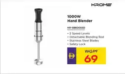 Abu Dhabi Coop Krome Hand Blender KR-SB600SSD offer