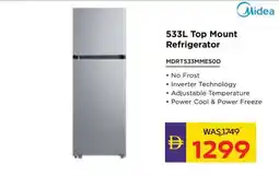 Abu Dhabi Coop Midea top mount refrigerator MDRT533MME5OD offer