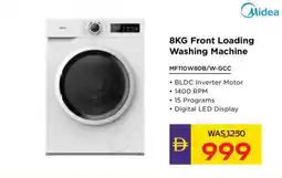Abu Dhabi Coop Midea Front Loading Washing Machine MF110W80B/W-GCC offer