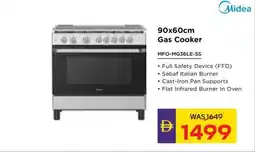 Abu Dhabi Coop Midea Gas Cooker MFO-MG36LE-SS offer