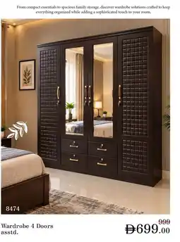 Nesto Wardrobe 4 Doors asstd offer
