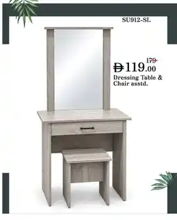 Nesto Dressing Table & Chair asstd offer
