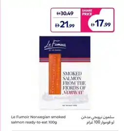 Carrefour Le Fumoir Norwegian smoked salmon ready-to-eat offer