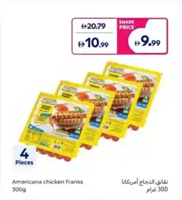 Carrefour Americana chicken franks offer
