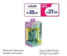 Carrefour 3M Scotch Brite palm scubber with stand offer
