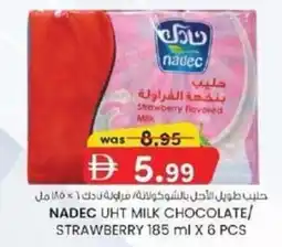KM Trading Nadec UHT milk chocolate strawberry offer