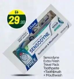 Bigmart Sensodyne extra fresh travel pack toothpaste +toothbrush + mouthwash offer