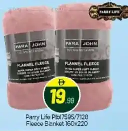 Bigmart Parry Life Plbl7595/7128 Fleece Blanket 160x220 offer