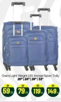 Bigmart Orami Light Weight L65 4wheel Nylon Trolly offer