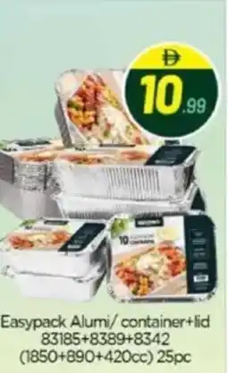 Bigmart Easypack Alumi container+lid 83185+8389+8342 offer