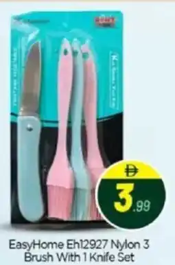 Bigmart EasyHome Eh12927 Nylon 3 Brush With 1 Knife Set offer