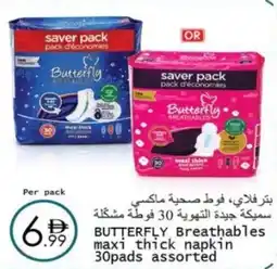Wear Mart Butterfly breathables ii maxi thick napkin 30pads offer