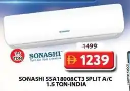 Grand Mall Sharjah Sonashi ssa18008ct3 split a/c 1.5 ton-india offer