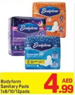Day To Day Bodyform Sanitary Pads 1x8/10/12pads offer