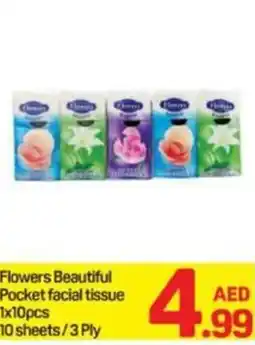 Day To Day Flowers Beautiful Pocket facial tissue offer