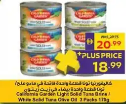 Abu Dhabi Coop California Garden Light Solid Tuna Brine/ White Solid Tuna Olive Oil offer
